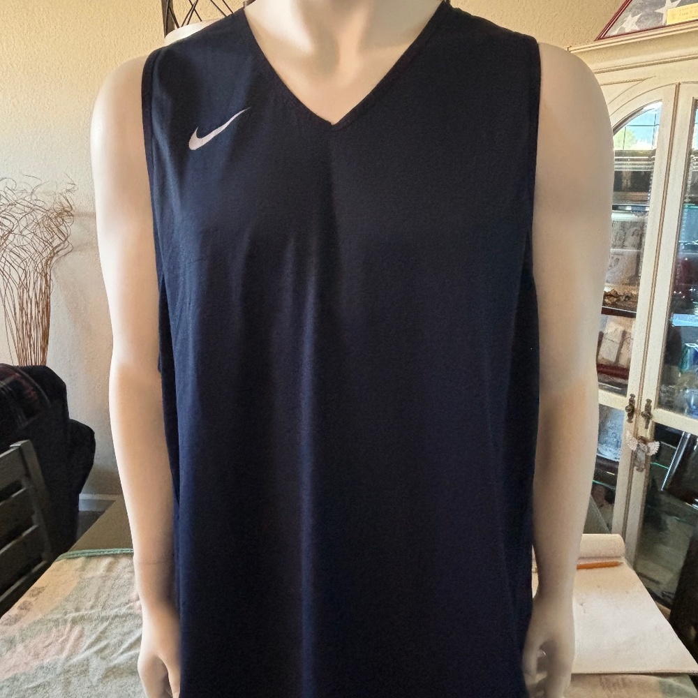 New mens Nike NBA Authentic reversible basketball jersey Navy/Gray 3XLT